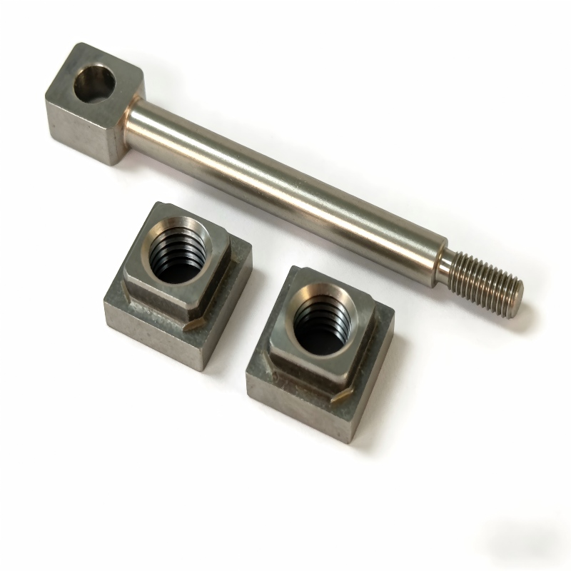 connecting shaft and threaded block